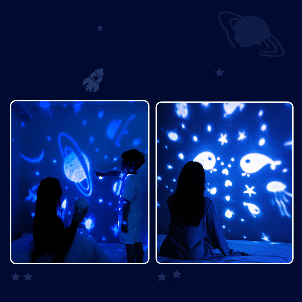 Proyector de estrellas de galaxia, luz nocturna de cielo estrellado, lámpara de astronauta, decoración de habitación, regalo para niños, proyección de astronauta de Navidad para bebés