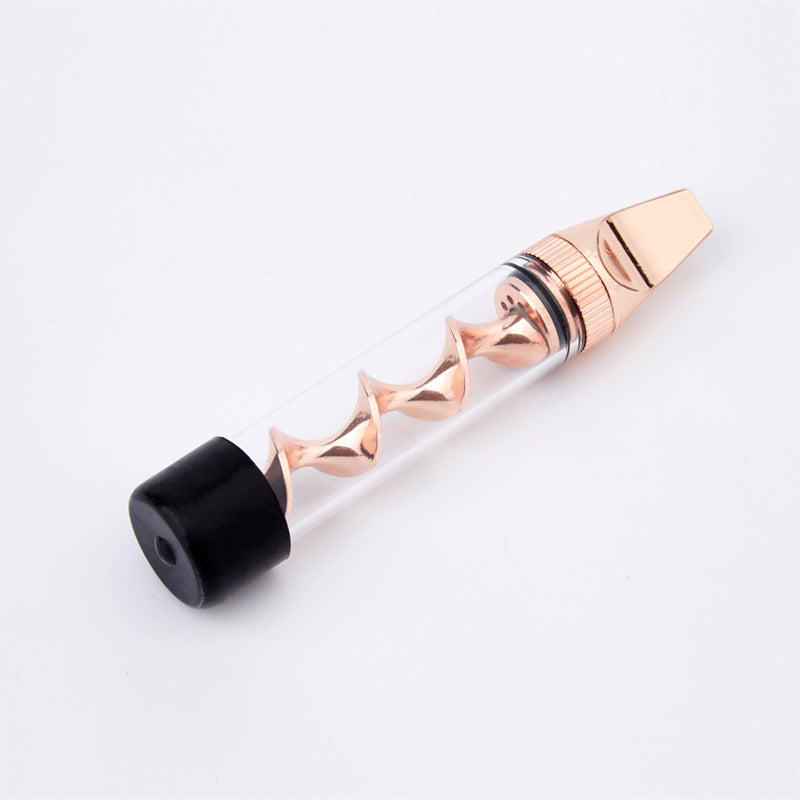 7P Mini V2 Twisty Glass Blunt Dry Herb Smoking Pipe Kit