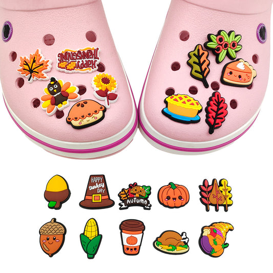 Thanksgiving Series Cartoon Hole Shoes Buckle