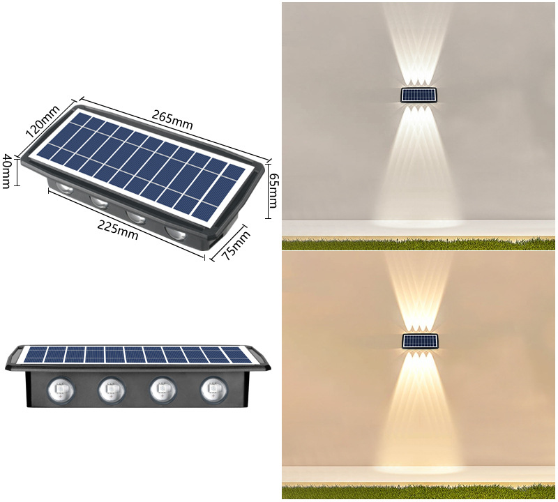 Impermeabilización de luces solares de pared para exteriores