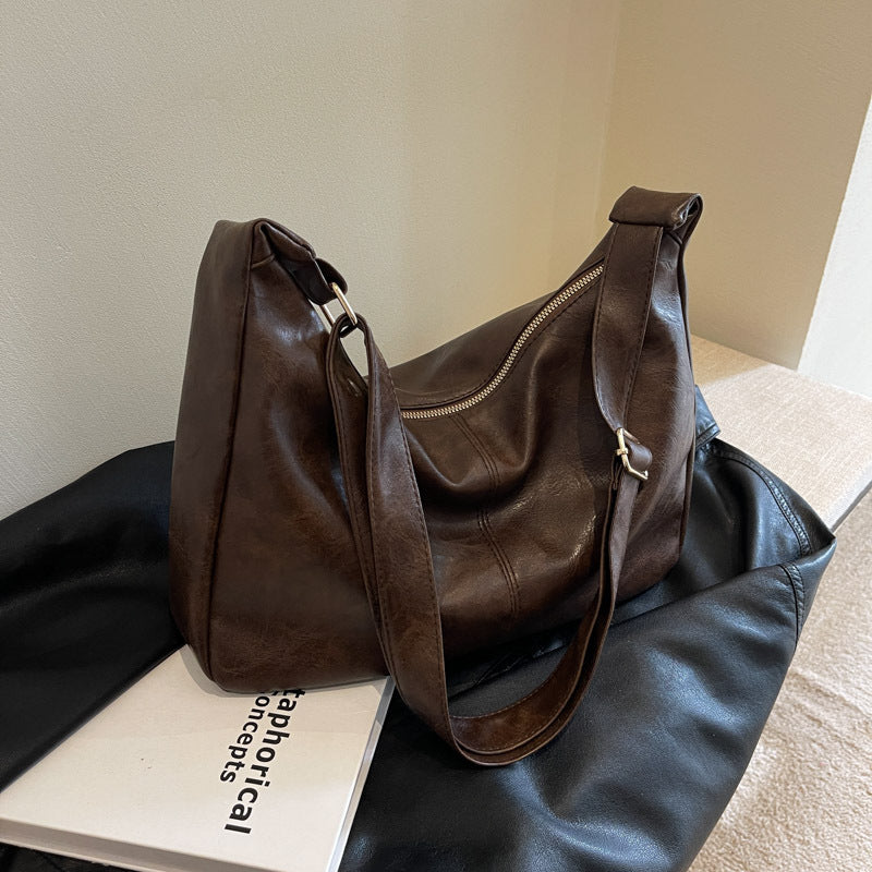 Bolso de hombro de ocio simple para mujer de gran capacidad y todo fósforo