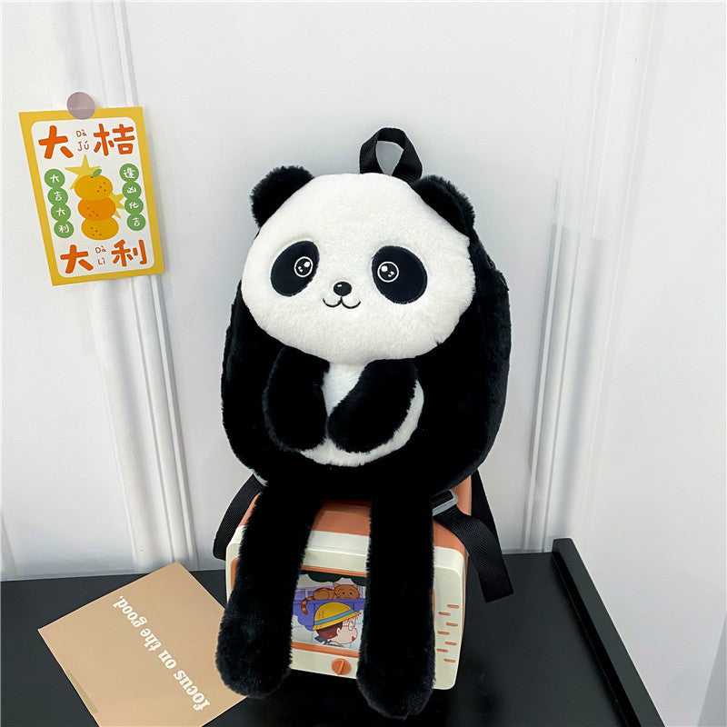 New Children's Personalized Panda Backpack All-match And Cute