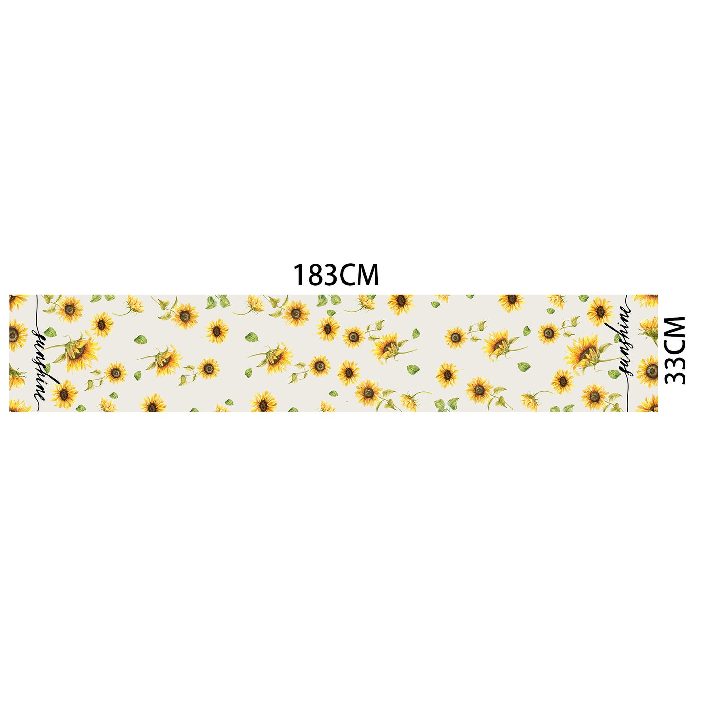 Spring And Summer Sunflower Printing Table Runner Summer Lemon Flower