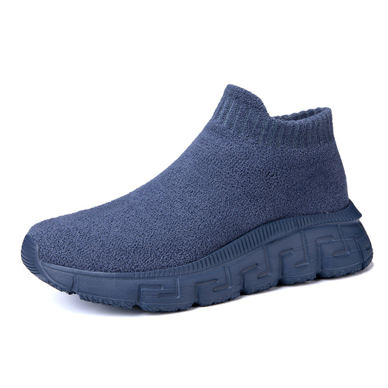 Tecnología Flying Tejido Superficie Invierno Moda Transpirable Cómodo Slip-on Zapatos Casuales