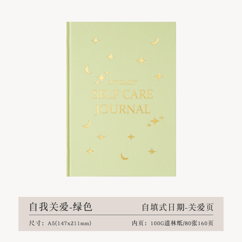 Thanksgiving Diary Happy Self-care Diary Boy English Version A5 Notebook Cloth Book