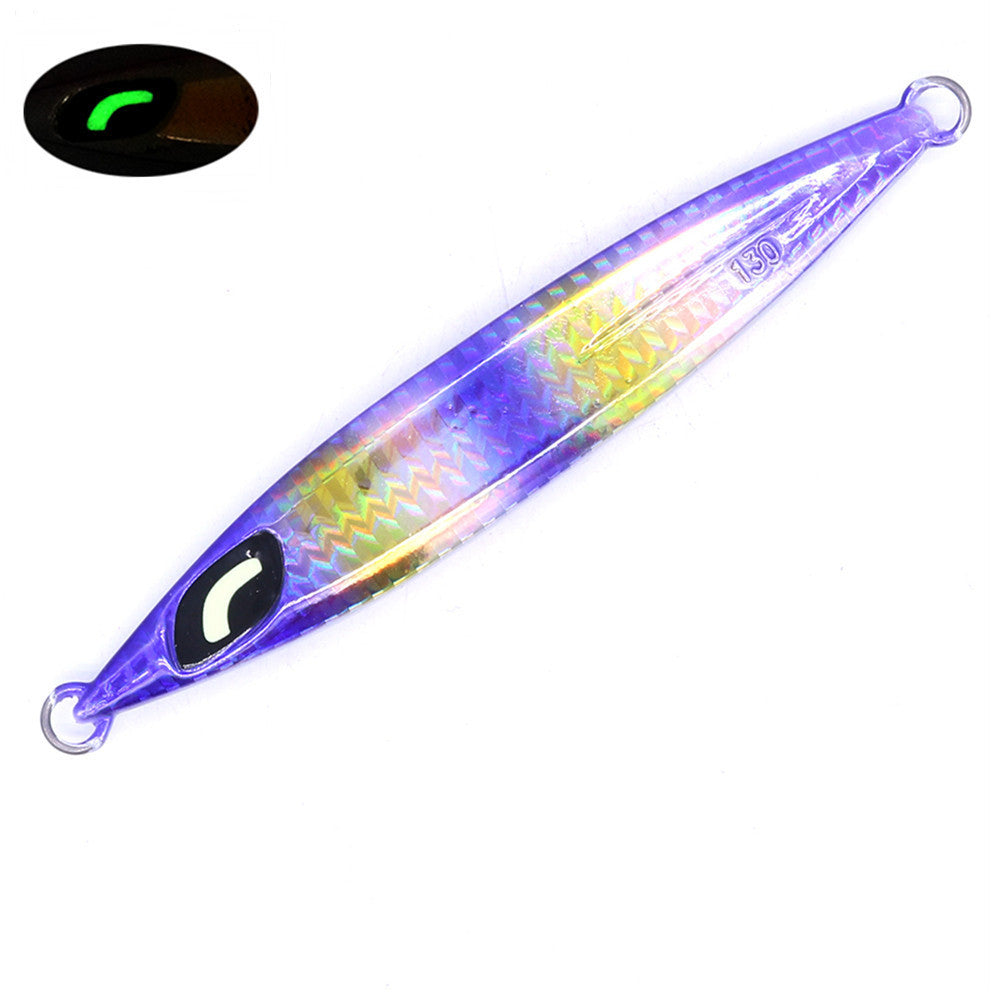 CASTFUN 130g 160g Luminous Eye Deep-sea Boat Lead Fishing Lure Iron Plate Road Sub-bait Bionic Bait