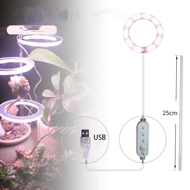 Luz LED de cultivo de espectro completo, lámpara de cultivo Phyto, lámpara USB Phyto para iluminación de crecimiento de plantas para plantas de interior