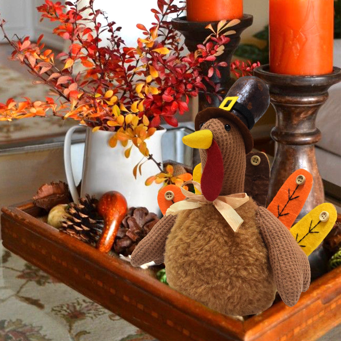 Thanksgiving Decorations Turkey Ornaments Handmade Turkey Muppet