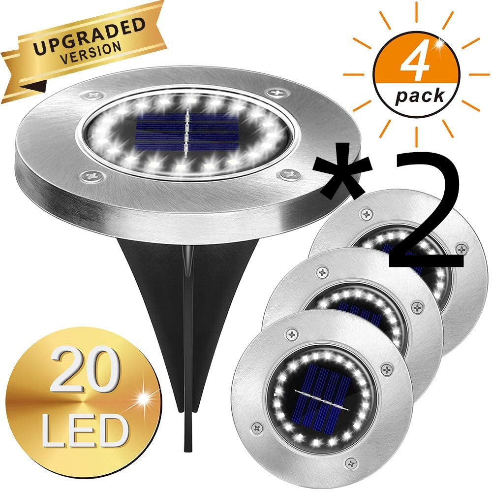 8LED Waterproof Solar Powered Garden Lights