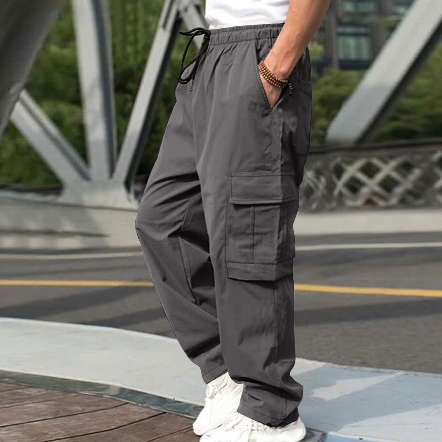 Fashion Loose Straight Casual Trousers