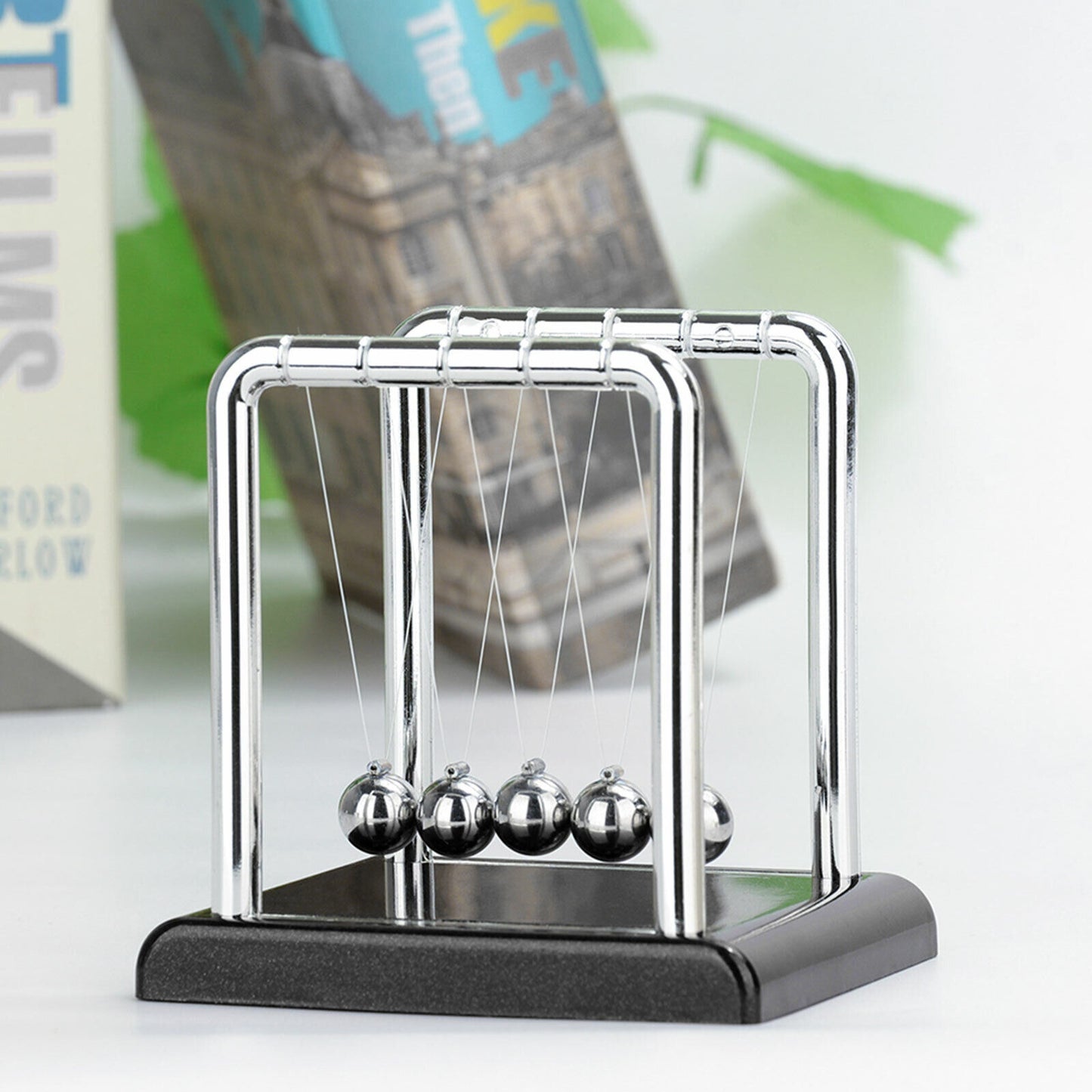 Newtons Cradle Steel Balance Ball Física Ciencia Péndulo Desarrollo Temprano Educativo Escritorio Juguete Regalo Decoración de OficinaNewtons Cradle Péndulo Balance Ball Movimiento Perpetuo Física Decoración Regalo