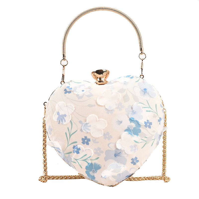 Bolso bandolera con cadena floral dulce Bolso tote de moda