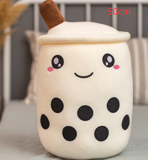 Bonita bebida de frutas de peluche, suave fresa, té de la leche, juguete de taza de té Boba, almohada de té de burbujas, cojín, regalo para niños