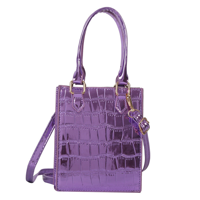 Bolso cuadrado pequeño cruzado informal simple para mujer