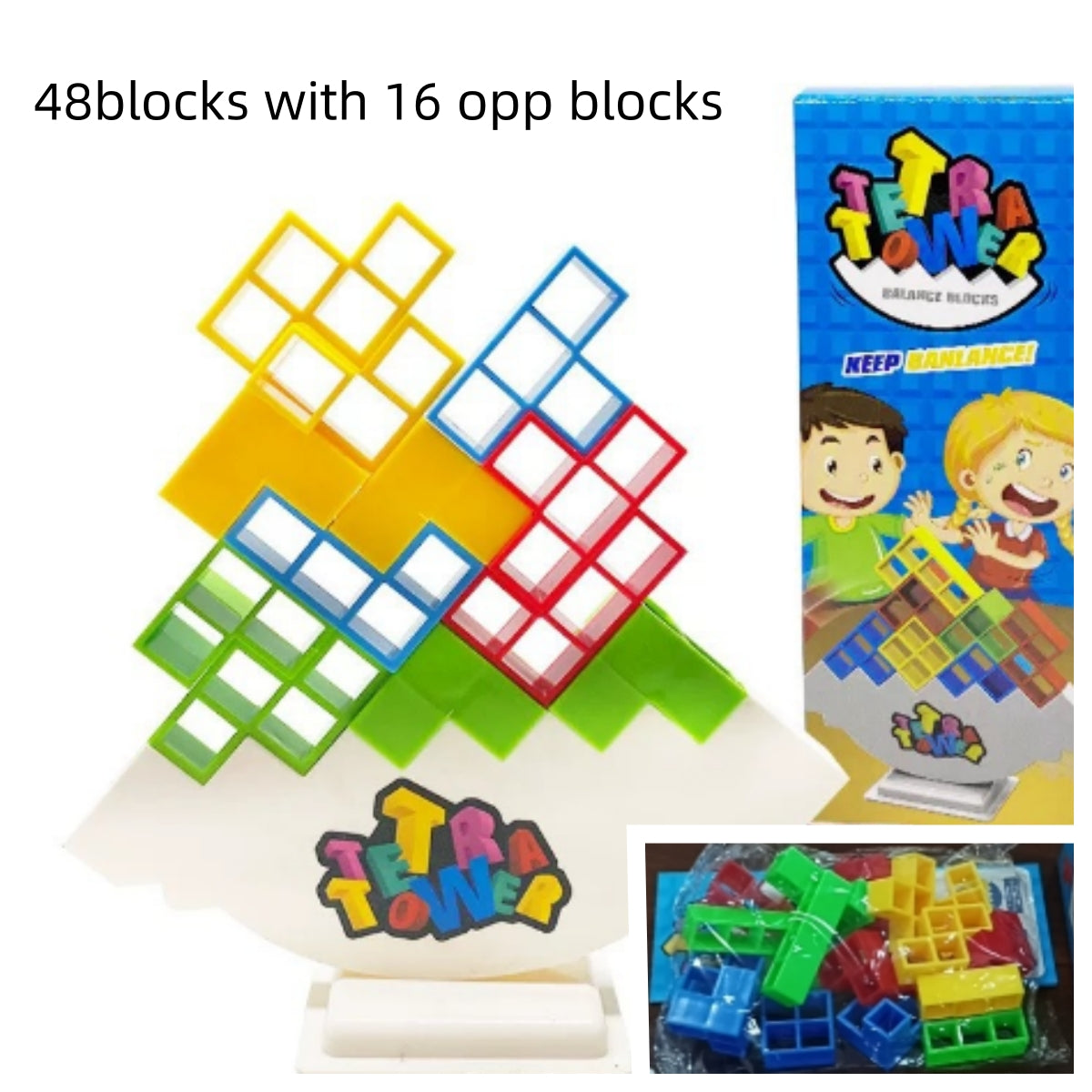 Juegos de mesa apilables de equilibrio para niños y adultos, juguetes de bloques de torre para fiestas familiares, juegos de viaje, rompecabezas para niños y niñas, juguete de bloques de construcción