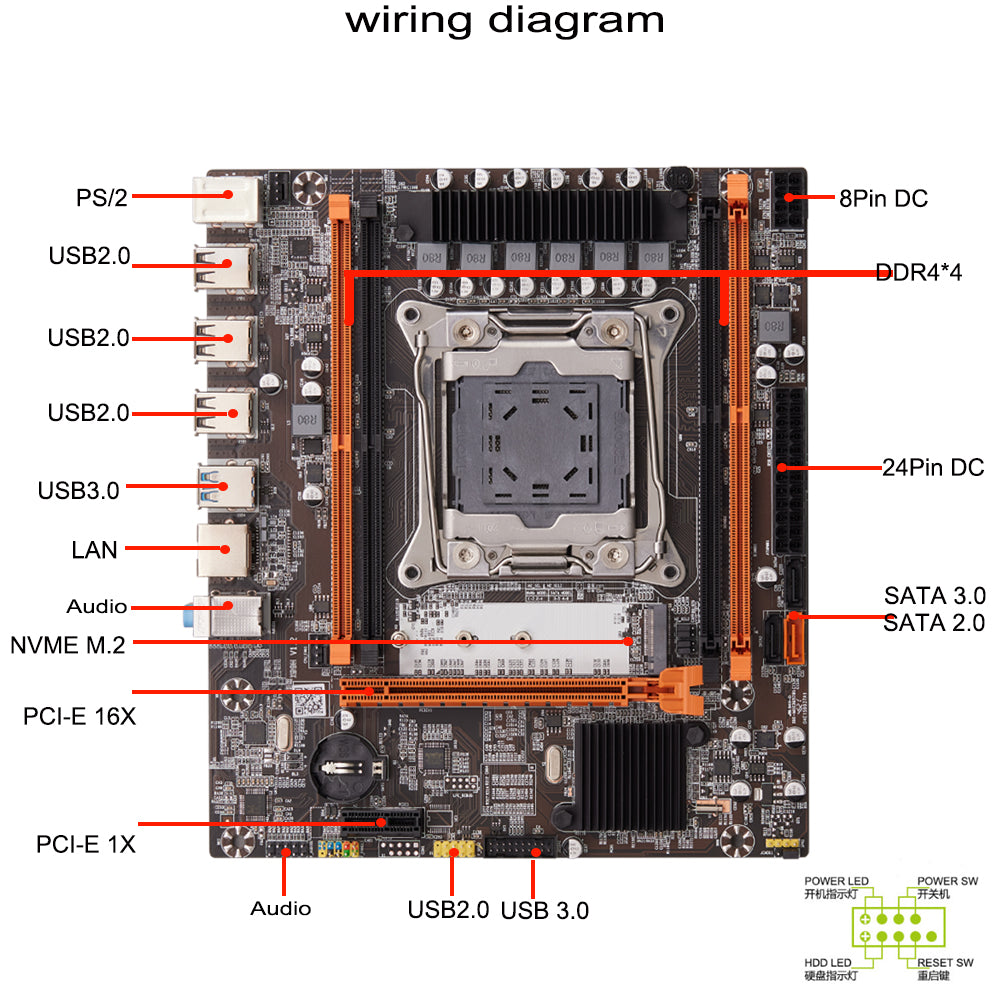 X99电脑主板DDR4服务器